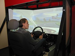 In de simulator